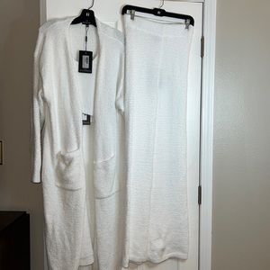 Pretty Little Thing White Co-Ord Three Piece Teddy Set